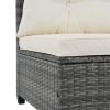 GO 8-pieces Outdoor Wicker Round Sofa Set, Half-Moon Sectional Sets All Weather, Curved Sofa Set With Rectangular Coffee Table, PE Rattan Water-resist