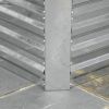 Outsunny Galvanized Raised Garden Bed Kit with Reinforcing Bars, Large and Tall Metal Planter Box for Vegetables, Flowers and Herbs, 6' x 3' x 2', Sil