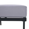 TREXM 8-Piece Patio Sectional Sofa Set with Tempered Glass Coffee Table and Wooden Coffee Table for Outdoor Oasis, Garden, Patio and Poolside (Light G