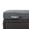 U_Style Outdoor Patio Rectangle Daybed with Retractable Canopy, Wicker Furniture Sectional Seating with Washable Cushions, Backyard, Porch(As same as